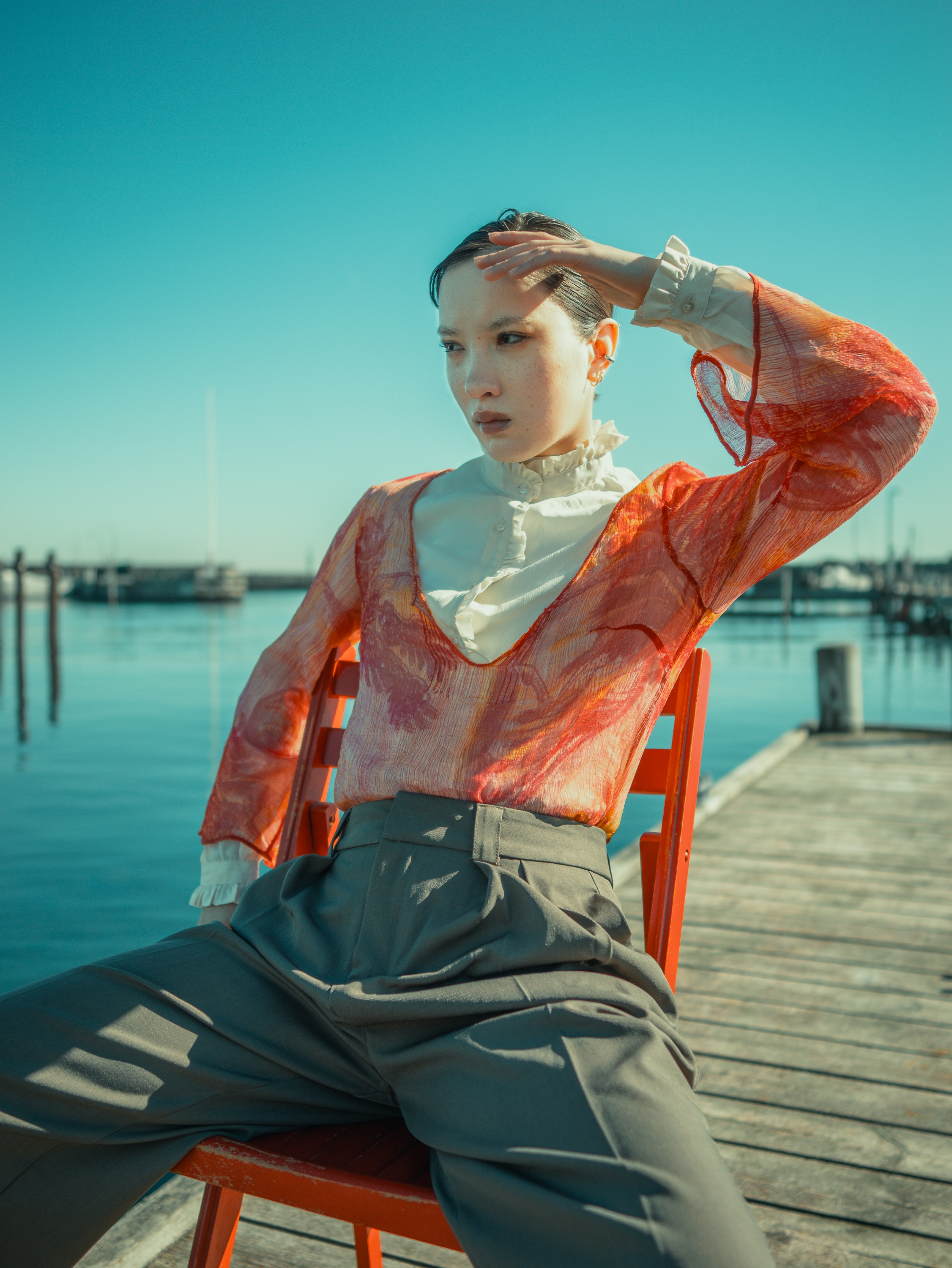 Editorial portrait by Robert Strauss